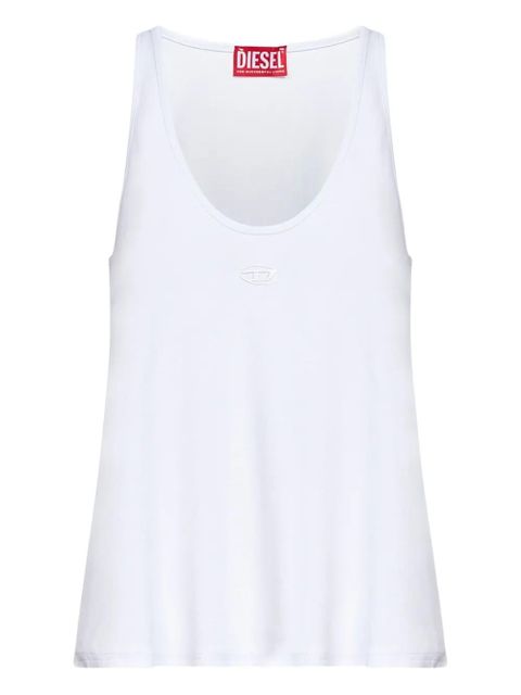 Diesel logo-embroidered tank top - White - zdjęcie produktu nr 2