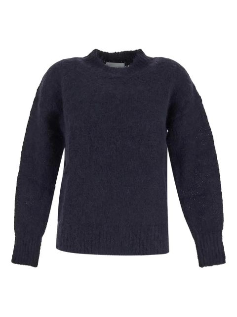 ISABEL MARANT crew-neck textured sweater - Blue - zdjęcie produktu nr 1
