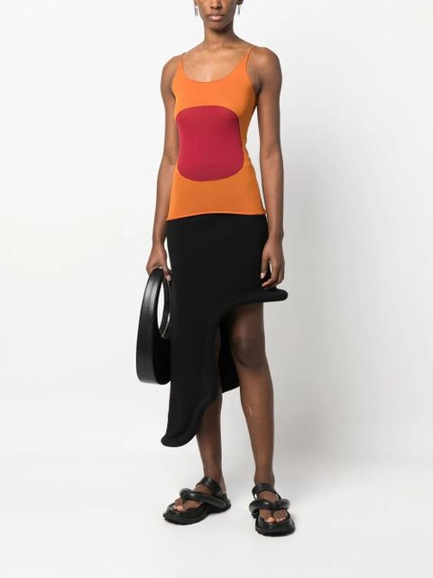 Marni contrast-patch cami top - Orange - zdjęcie produktu nr 2