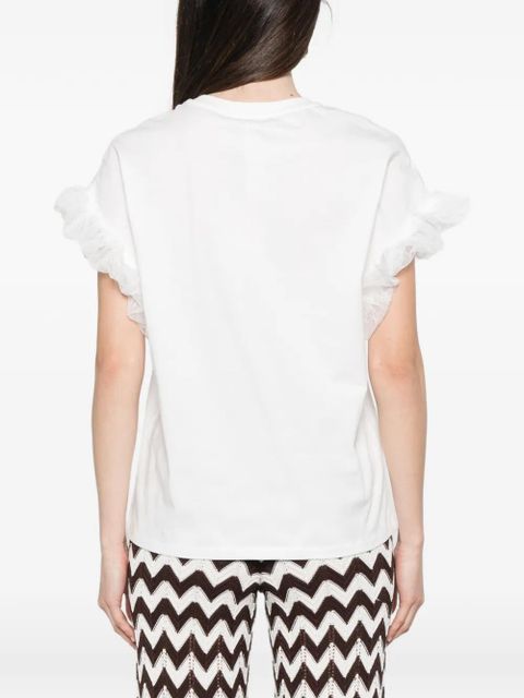 TWINSET ruffled T-shirt - White