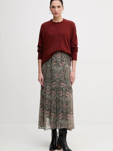 Sisley sweter z dodatkiem wełny damski kolor czerwony lekki 18AYM103K - zdjęcie produktu nr 2