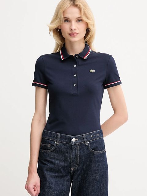 Lacoste polo damski kolor granatowy DF5284 - zdjęcie produktu nr 1