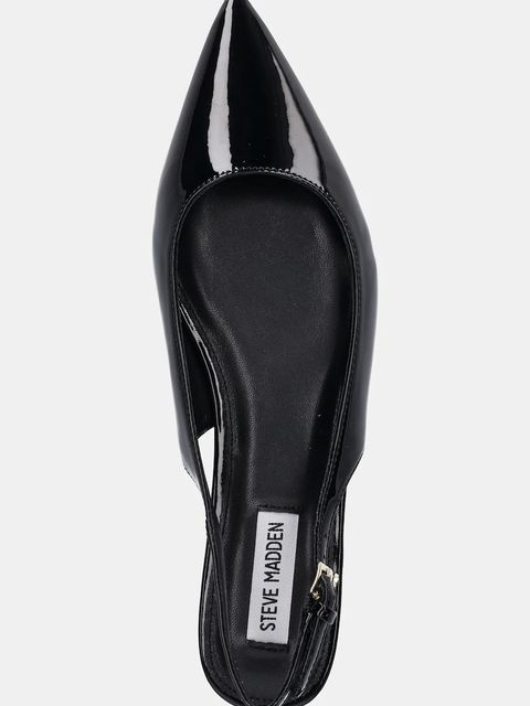 Steve Madden baleriny Odalis kolor czarny z odkrytą piętą 11004933