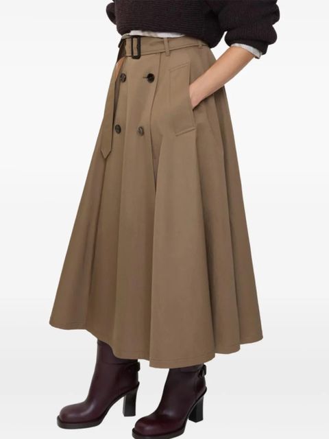 Burberry A-line midi skirt - Brown - zdjęcie produktu nr 2