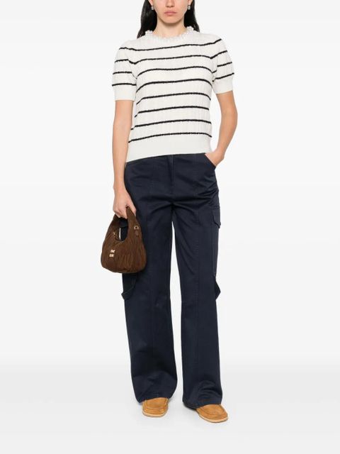 SANDRO cotton trousers - Blue