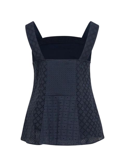 3.1 Phillip Lim broderie-anglaise pleated top - Blue - zdjęcie produktu nr 2