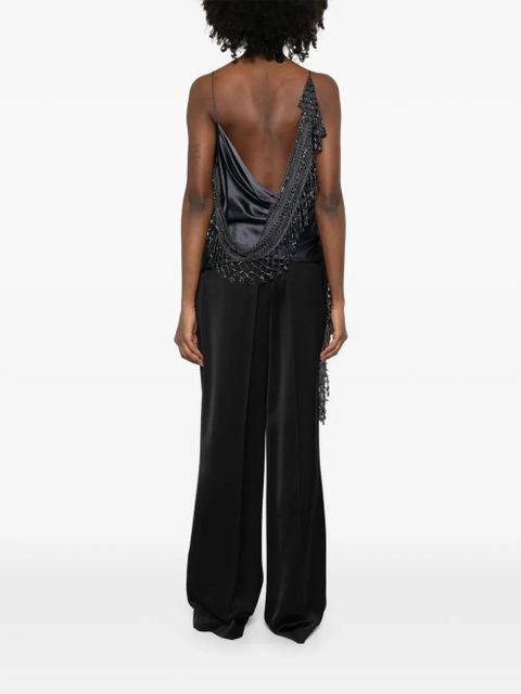 Christopher Esber droplet-bead crochet-trim blouse - Blue - zdjęcie produktu nr 2