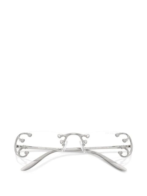 Prada Eyewear rimless glasses - Silver