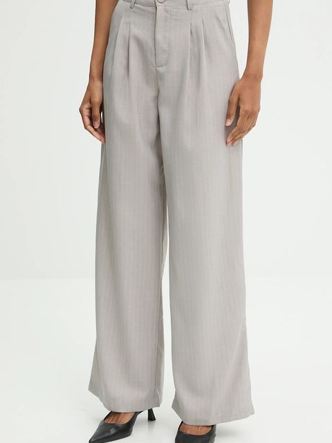 Answear.LAB komplet - kamizelka i spodnie damski kolor szary