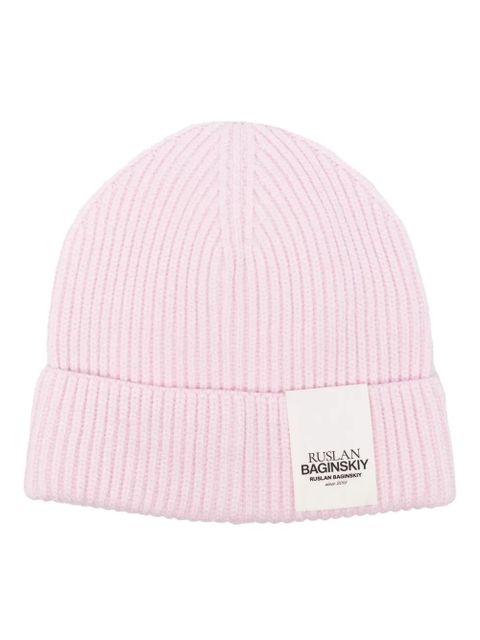 Ruslan Baginskiy ribbed-knit beanie - Pink - zdjęcie produktu nr 1