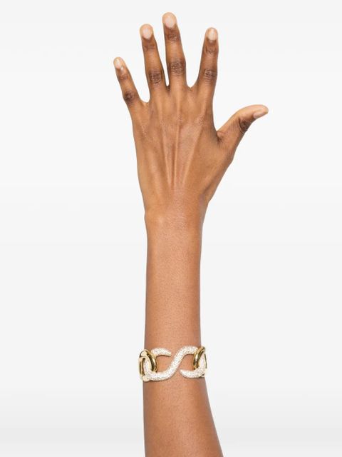 Swarovski Dextera crystal-embellishment cuff bracelet - Gold - zdjęcie produktu nr 2
