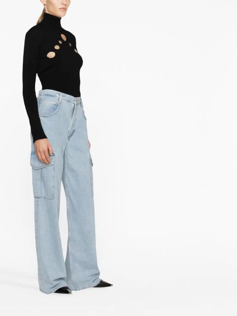 AGOLDE Minka cargo wide-leg jeans - Blue