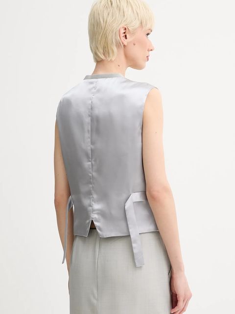 Day Birger et Mikkelsen kamizelka wełniana Gilbert kolor szary jednorzędowa DAY65243688 - zdjęcie produktu nr 2