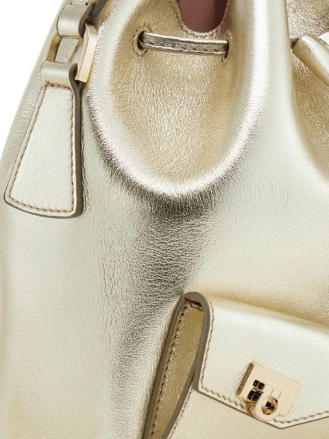 Ferragamo multipocket bucket bag - Gold