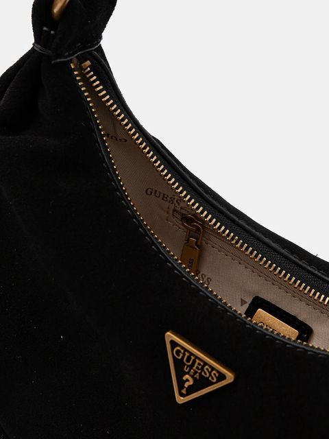 Guess torebka zamszowa AMITA kolor czarny HWSB95 39720