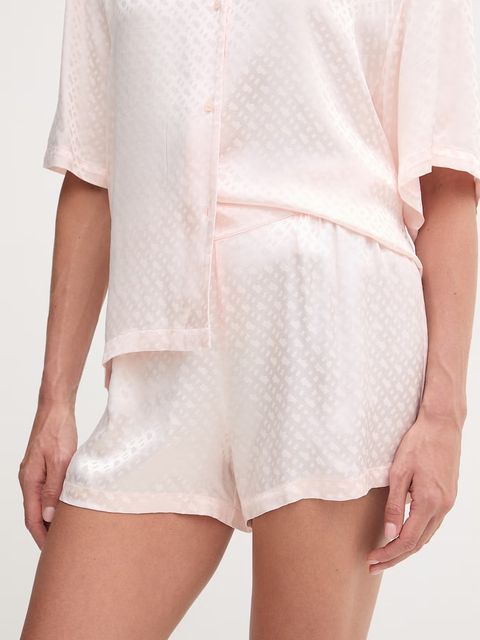 BOSS szorty piżamowe damskie z wiskozy B Monogram_Shorts - zdjęcie produktu nr 2