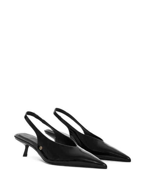 ANINE BING 50mm Hilda slingback pointed-toe pumps - Black