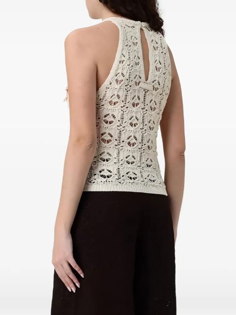 PINKO Crochet-effect top - Neutrals - zdjęcie produktu nr 2