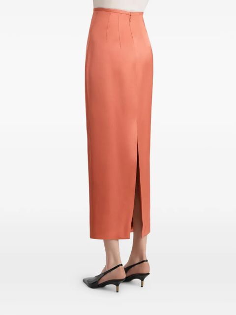 KHAITE zip skirt - Orange