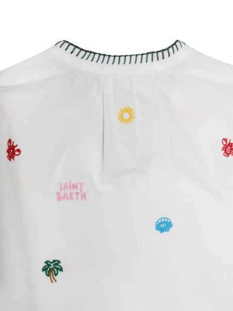 MC2 Saint Barth Liona embroidered blouse - White