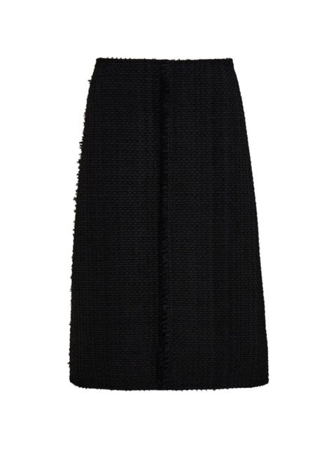Ferragamo frayed midi skirt - Black - zdjęcie produktu nr 1