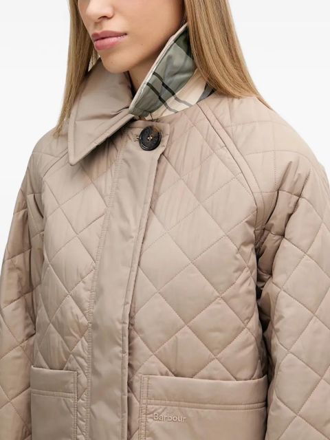 Barbour quilted check jacket - Neutrals