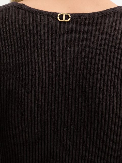 Twinset sweter z dodatkiem wełny