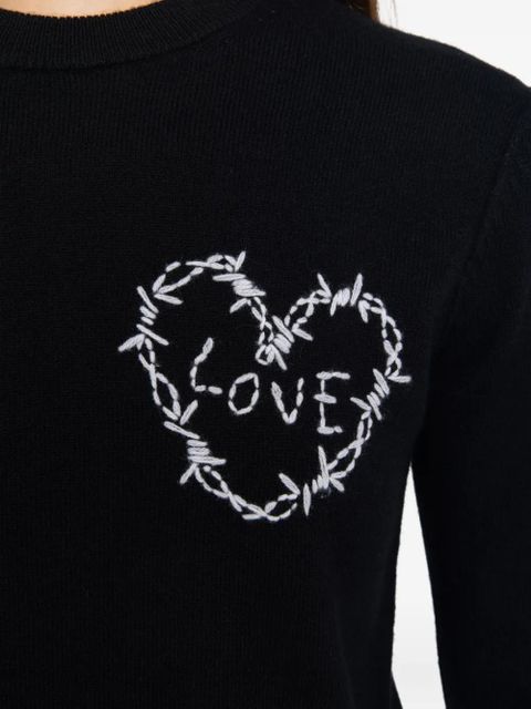 Zadig&Voltaire heart-detail sweater - Black
