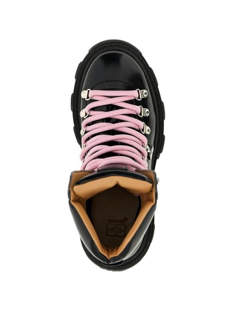 GANNI Cleated mountain boots - Black