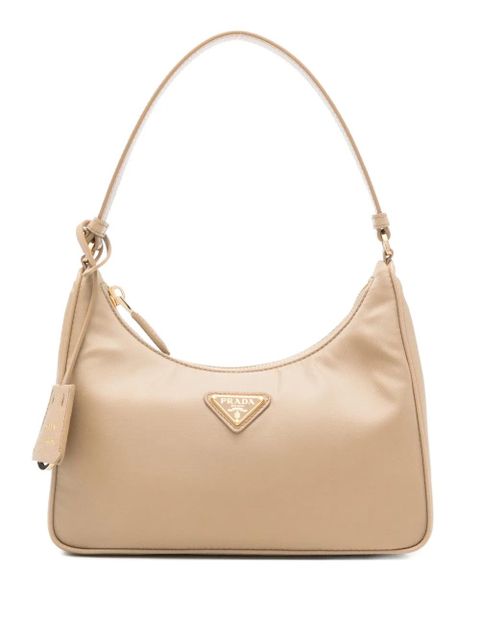 Prada zip shoulder bag - Neutrals
