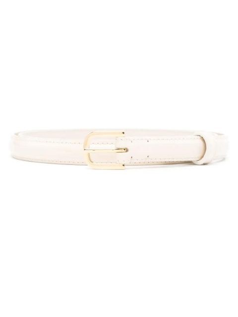 TOTEME thin patent-leather belt - Neutrals - zdjęcie produktu nr 1