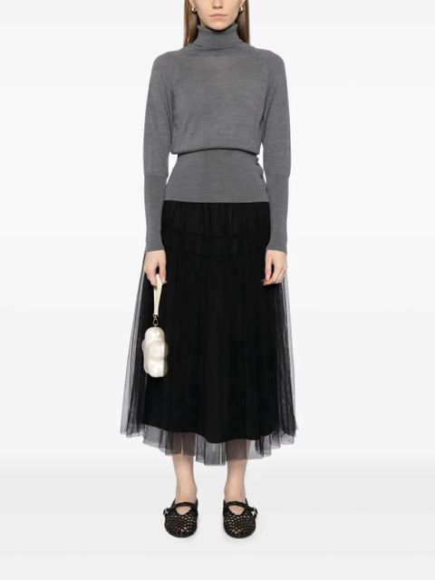 Simone Rocha fitted high-neck top - Grey