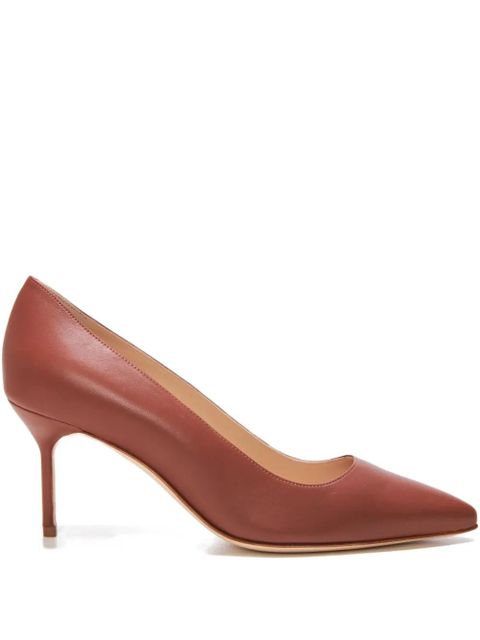 Manolo Blahnik 70mm Classic 70 pointed-toe stiletto pumps - Brown - zdjęcie produktu nr 1