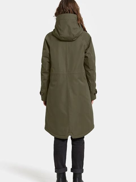 Didriksons kurtka LUNA kolor zielony zimowa oversize 505930
