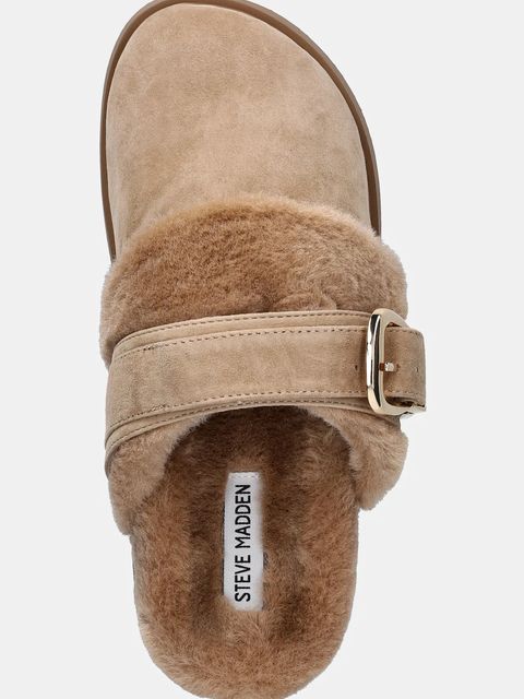 Steve Madden kapcie Cozy Up kolor beżowy 11004964