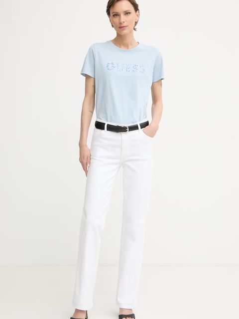 Guess T-shirt damski bawełniany - zdjęcie produktu nr 1