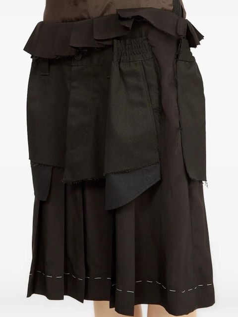 Maison Margiela poplin midi dress - Brown