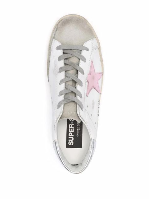 Golden Goose star-patch leather low-top sneakers - White