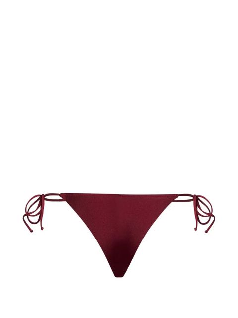 MC2 Saint Barth Marielle Plate side-tie bikini bottoms - Red - zdjęcie produktu nr 1