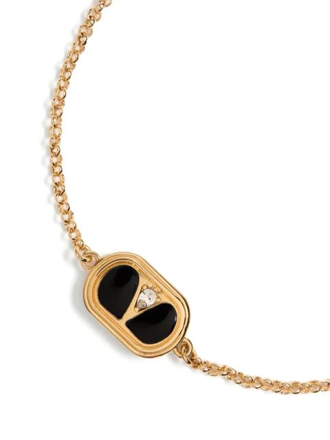 Valentino Garavani VLogo Signature-plaque oval bracelet - Gold - zdjęcie produktu nr 2