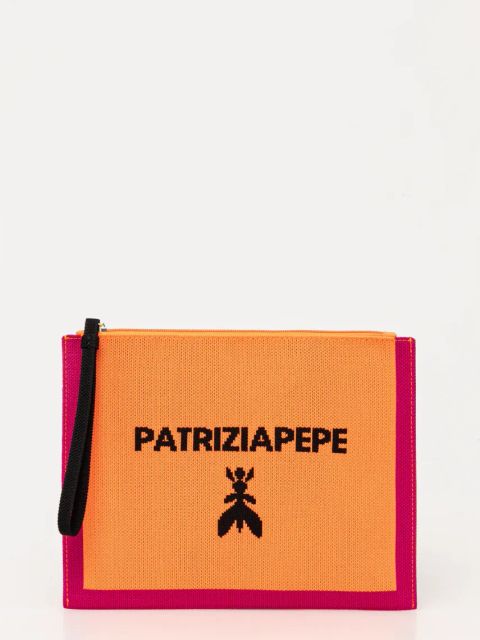 Patrizia Pepe kosmetyczka kolor pomarańczowy 2Q0024 K264