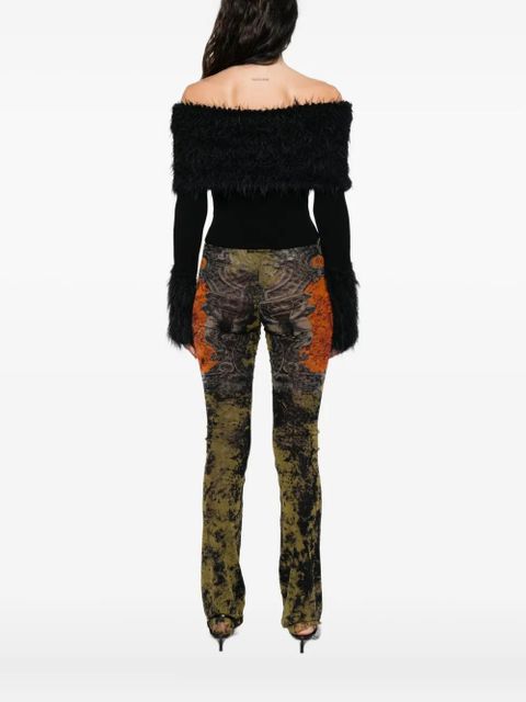 Jean Paul Gaultier shearling sweater - Black