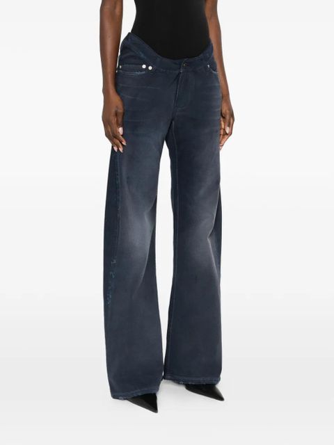 Balenciaga frayed denim jeans - Blue - zdjęcie produktu nr 2