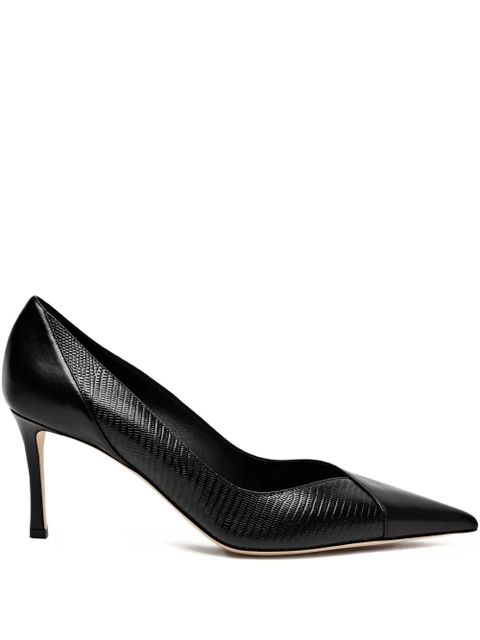 Jimmy Choo Cass 75 calf leather pumps - Black - zdjęcie produktu nr 1