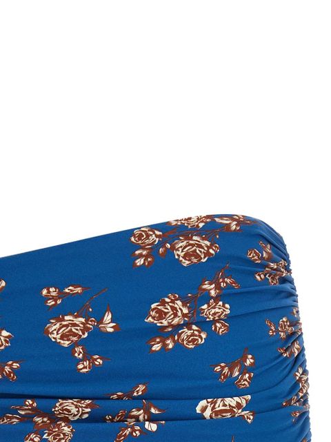 Magda Butrym 01 floral swim skirt - Blue