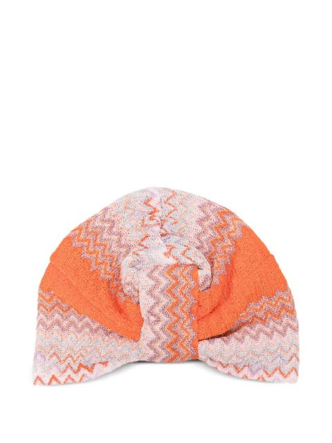 Missoni zig zag twist beanie - Orange - zdjęcie produktu nr 2