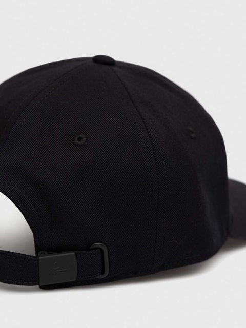 Lacoste czapka z daszkiem bawełniana kolor czarny z aplikacją RK0491-031 - zdjęcie produktu nr 1