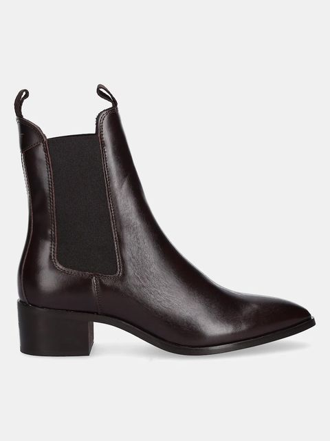 Gant botki skórzane St Broomly damskie kolor brązowy na słupku 31551094