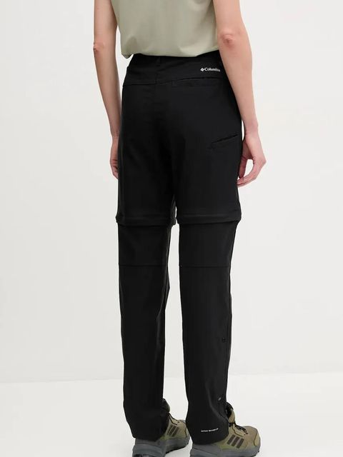 Columbia spodnie outdoorowe Leslie Falls kolor czarny 2087064