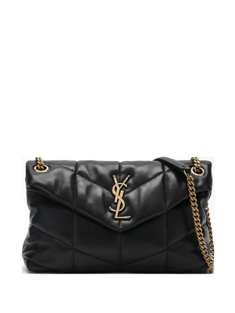 Saint Laurent small Loulou puffer shoulder bag - Black - zdjęcie produktu nr 1